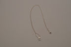 Sterling silver dainty teardrop pendant necklace