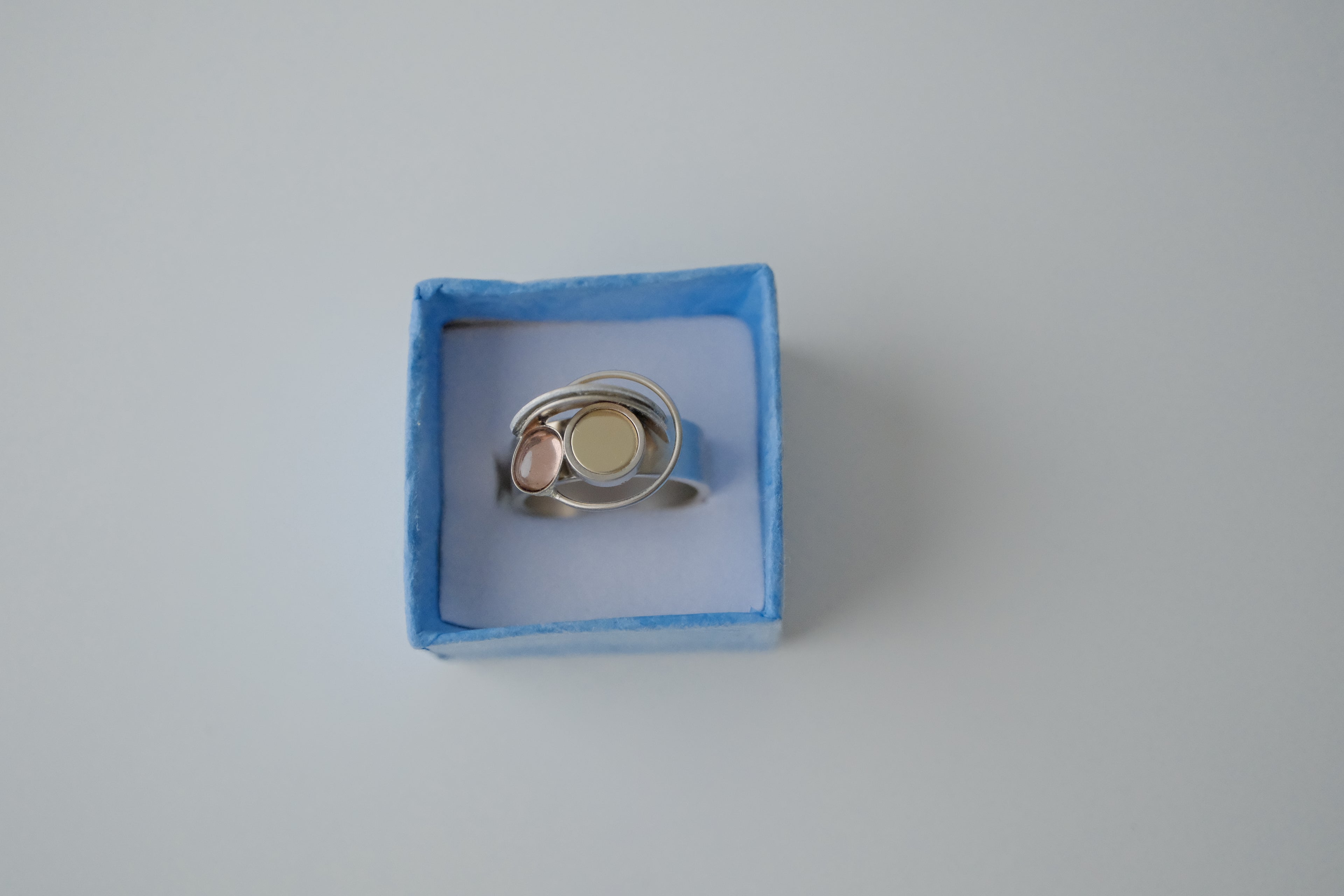 Modern Artisanal Multi Metal Ring