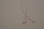 Sterling silver dainty teardrop pendant necklace