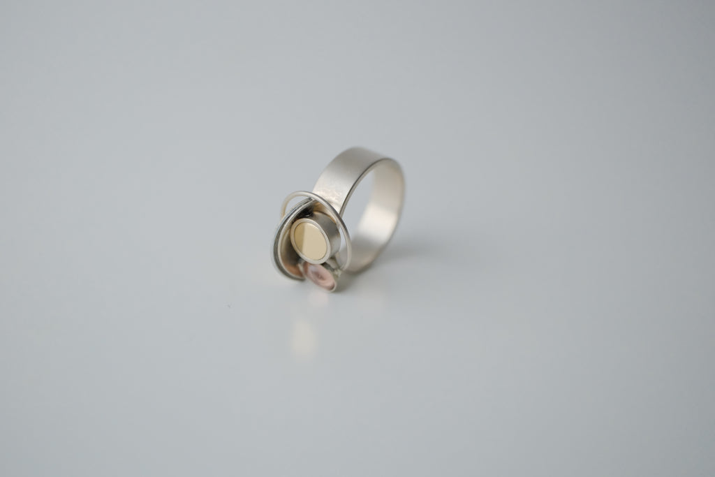Modern Artisanal Multi Metal Ring
