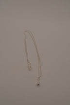 Sterling silver dainty teardrop pendant necklace
