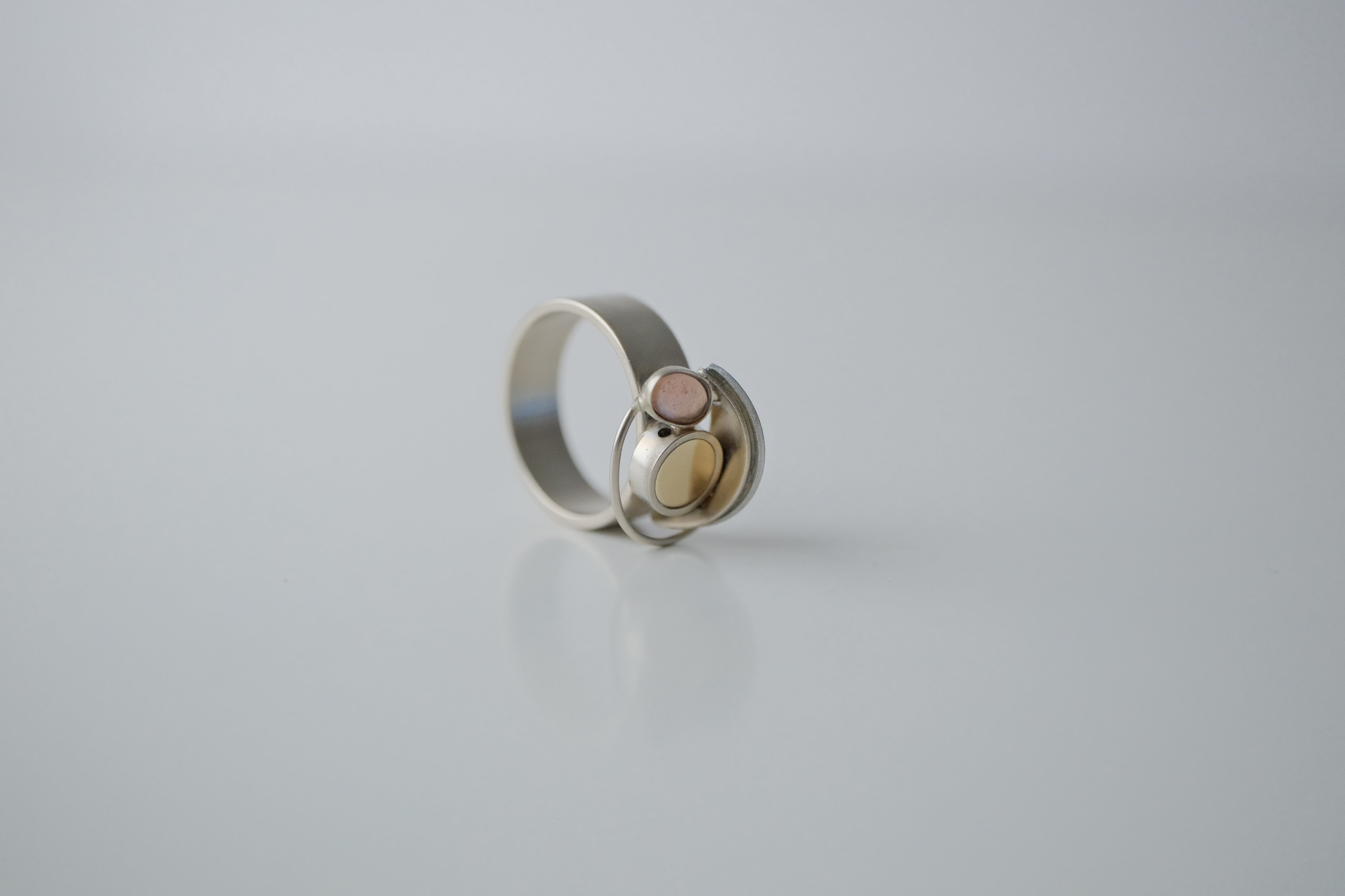 Modern Artisanal Multi Metal Ring