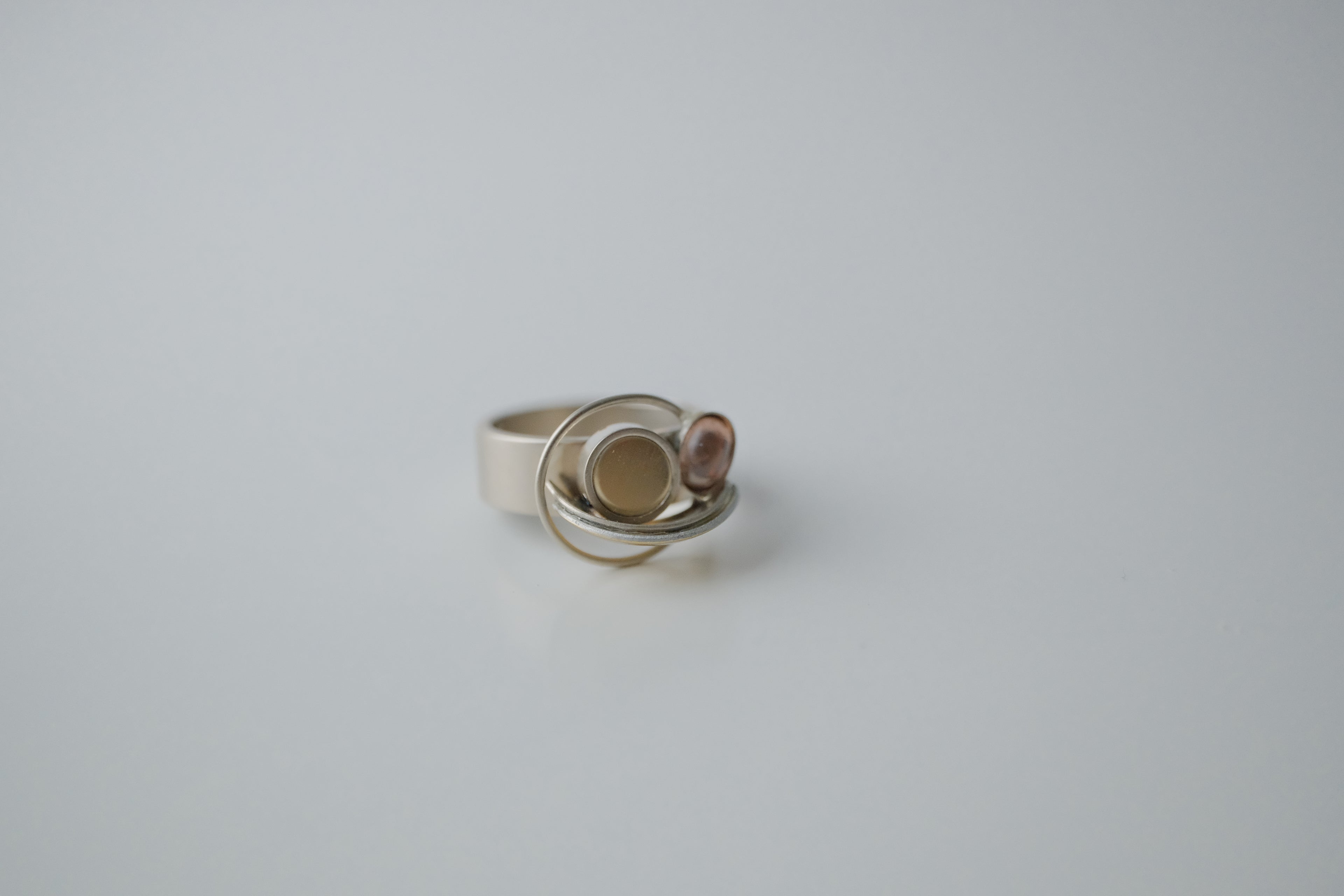 Modern Artisanal Multi Metal Ring