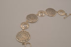 Vintage Sterling silver Aztec Calendar medallions bracelet