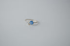 Sterling Silver Delicate Blue Ring