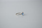 Sterling Silver Delicate Blue Ring