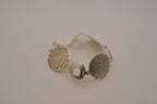 Vintage Sterling silver Aztec Calendar medallions bracelet