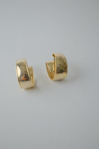 Vintage Large Twisted Hoop Earrings