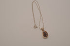 Sterling silver Baltic Amber pendant necklace