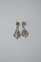 Vintage 1950s Sterling Silver Cupid Earrings