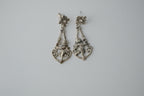 Vintage 1950s Sterling Silver Cupid Earrings