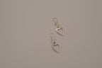 Sterling silver open heart dangle earrings&nbsp;