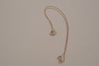 Sterling silver triple heart pendant necklace
