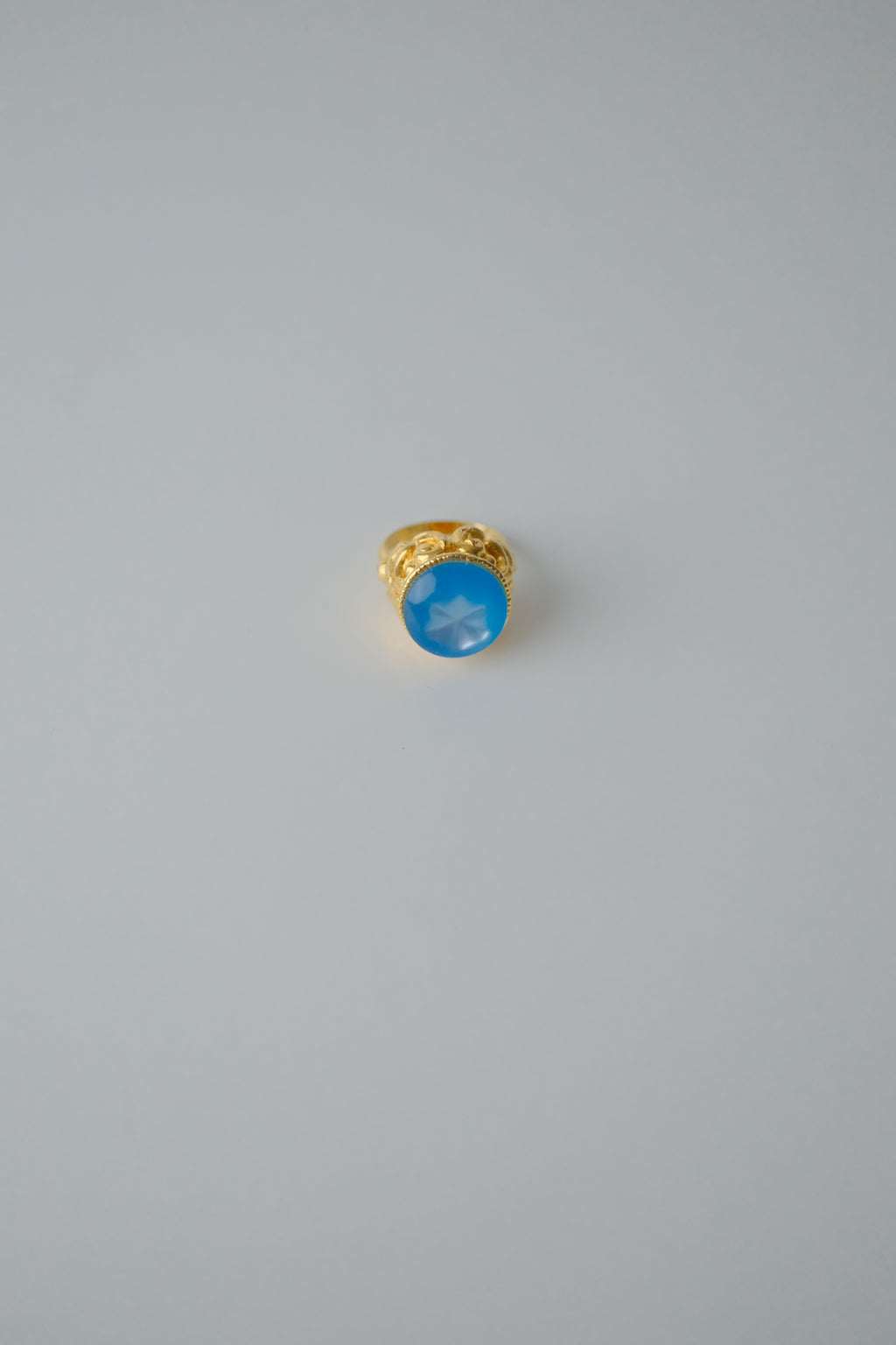 Vintage Blue Cabachon Cocktail Ring