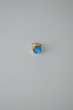 Vintage Blue Cabachon Cocktail Ring