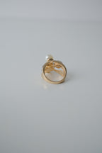 Vintage Multi stone Gold Tone Ring