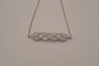 Sterling silver crystal bolo slider bracelet