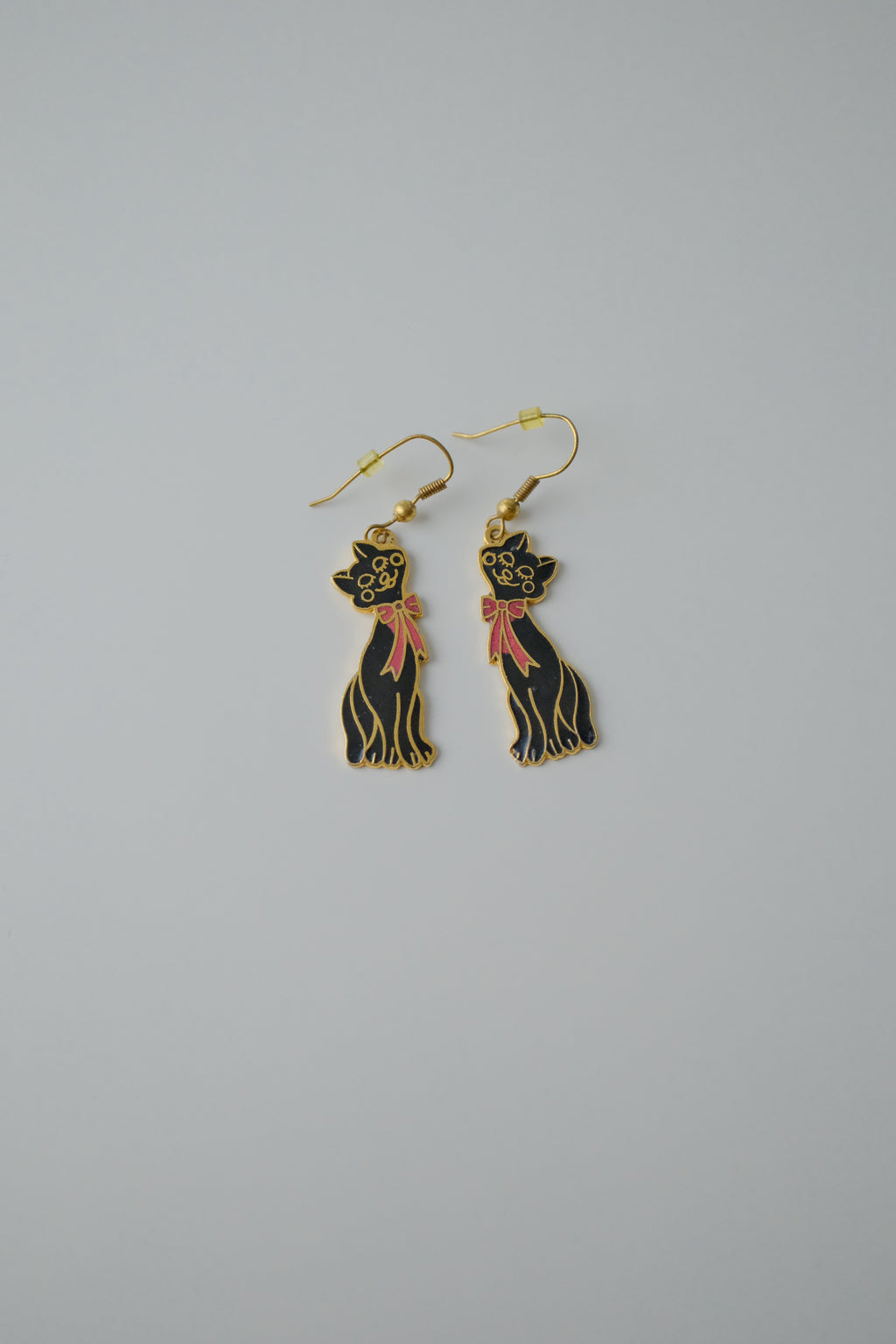 Vintage Stefano Cat Dangle Earrings