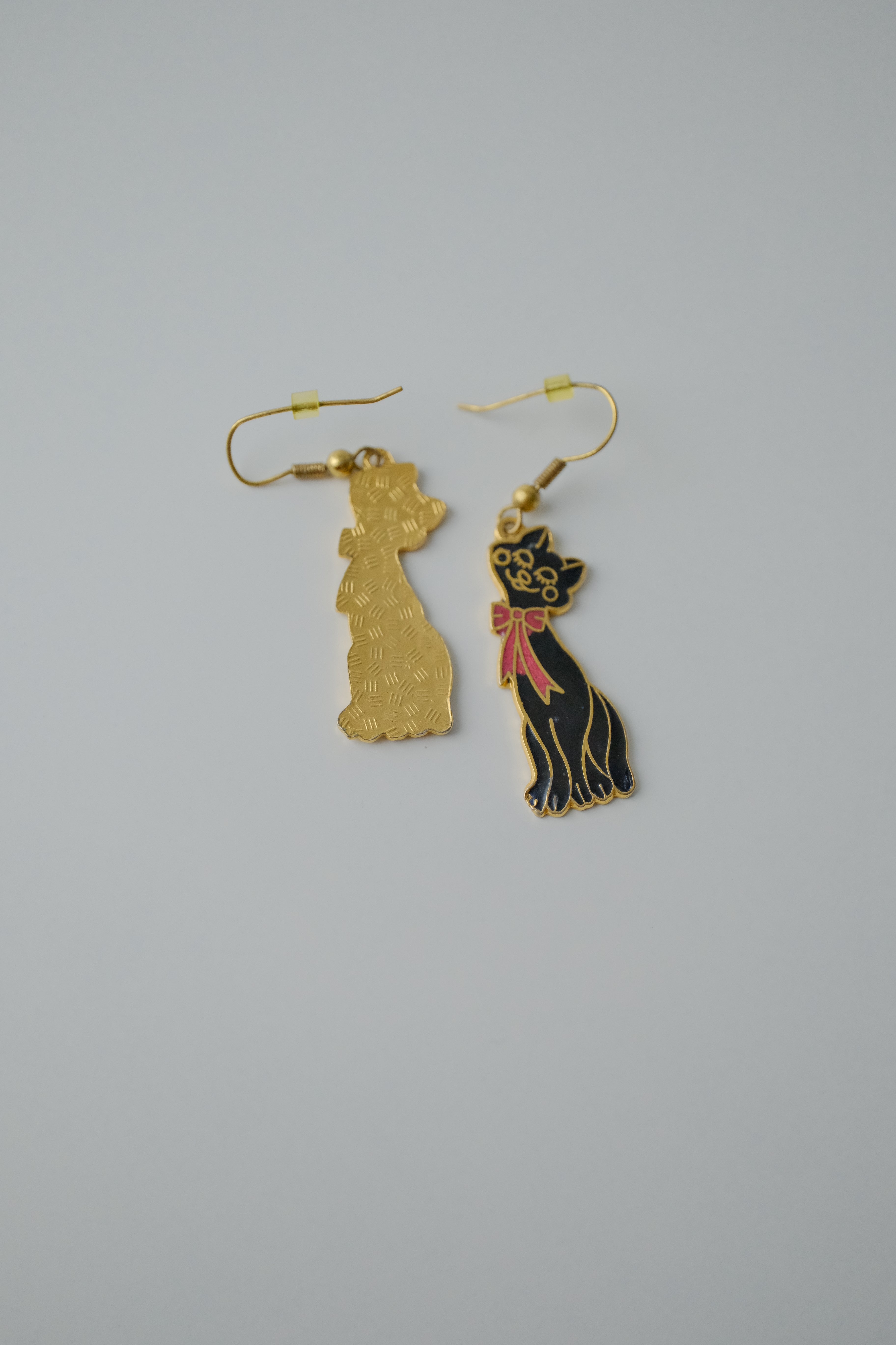 Vintage Stefano Cat Dangle Earrings