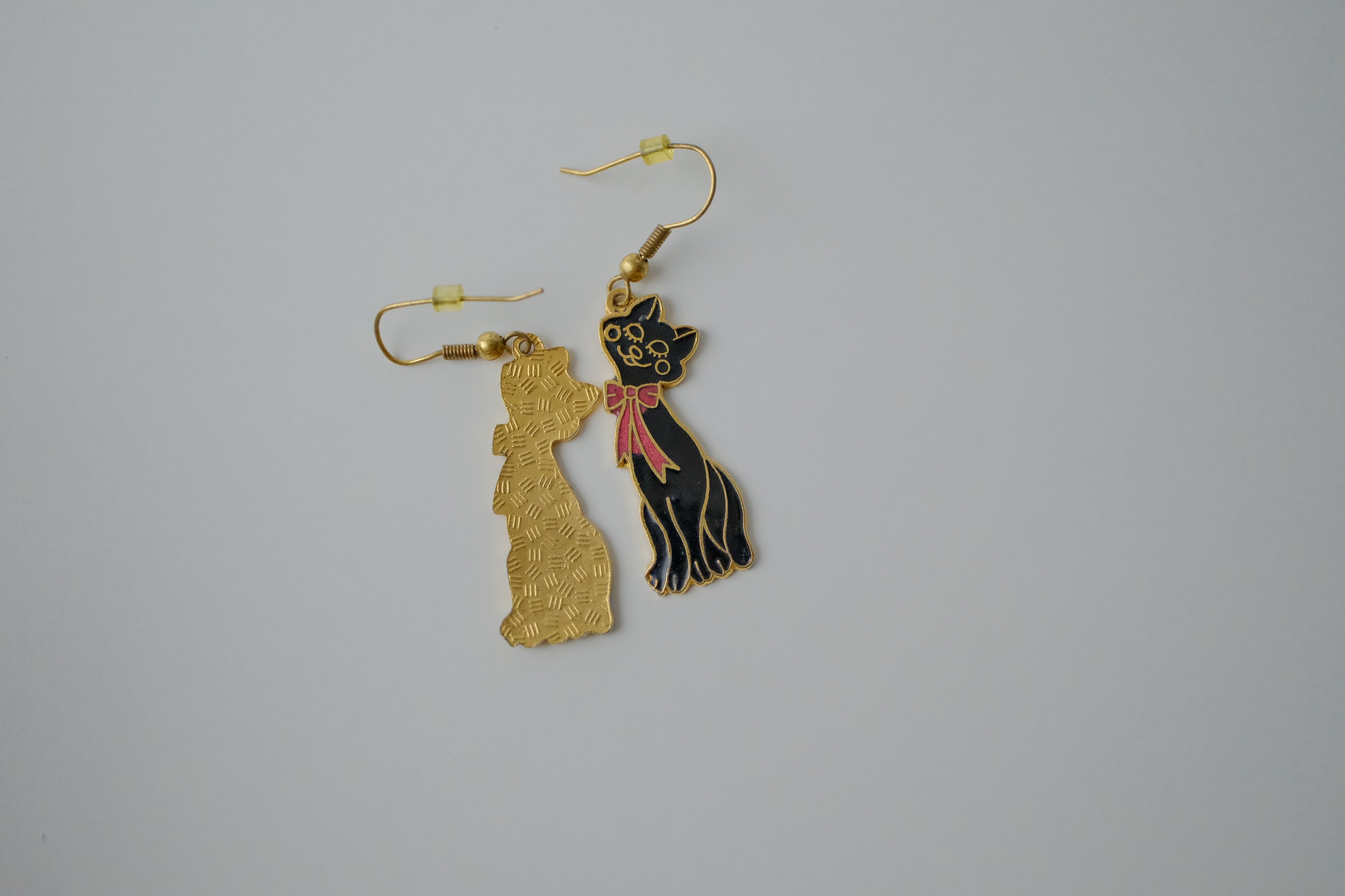 Vintage Stefano Cat Dangle Earrings