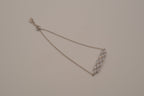 Sterling silver crystal bolo slider bracelet