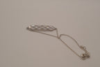 Sterling silver crystal bolo slider bracelet