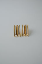 Vintage Two Tone Bar Earrings