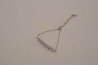 Sterling silver crystal bolo slider bracelet