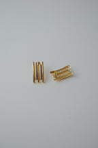 Vintage Two Tone Bar Earrings