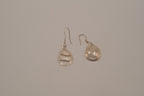 Sterling silver open cutout dangle earrings&nbsp;