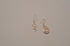 Sterling silver open cutout dangle earrings&nbsp;