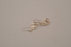 Sterling silver open cutout dangle earrings&nbsp;