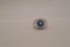 Sterling silver Blue Topaz cocktail ring