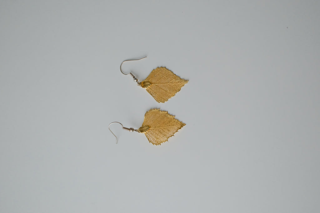 Vintage Gold Baby Birch Earrings