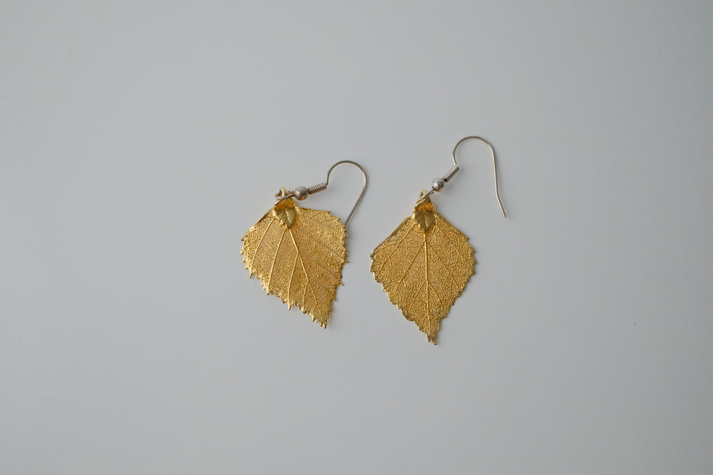 Vintage Gold Baby Birch Earrings