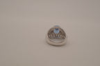 Sterling silver Blue Topaz cocktail ring