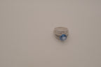 Sterling silver Blue Topaz cocktail ring