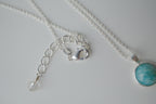 Sterling Silver Delicate Larimar Necklace