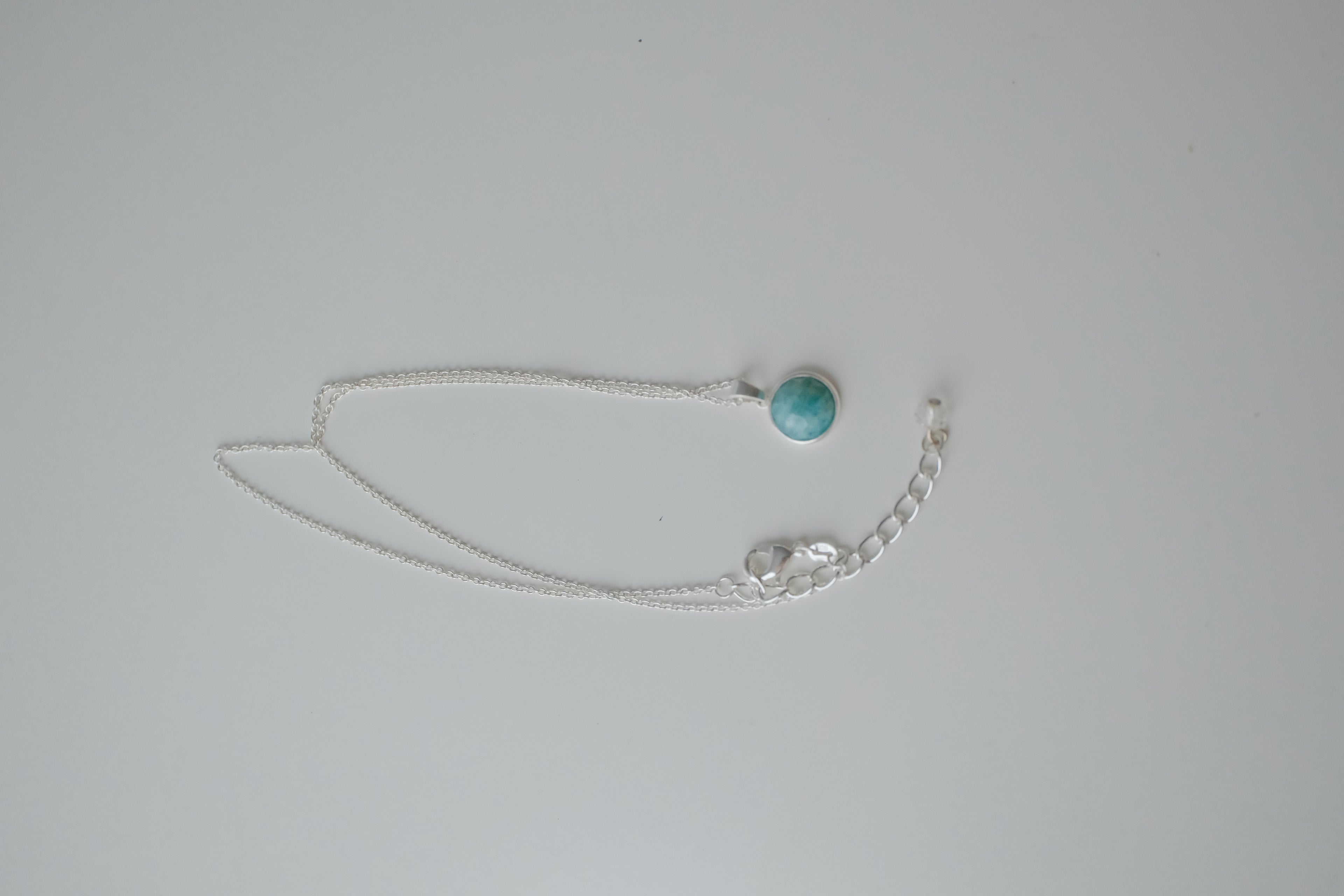 Sterling Silver Delicate Larimar Necklace