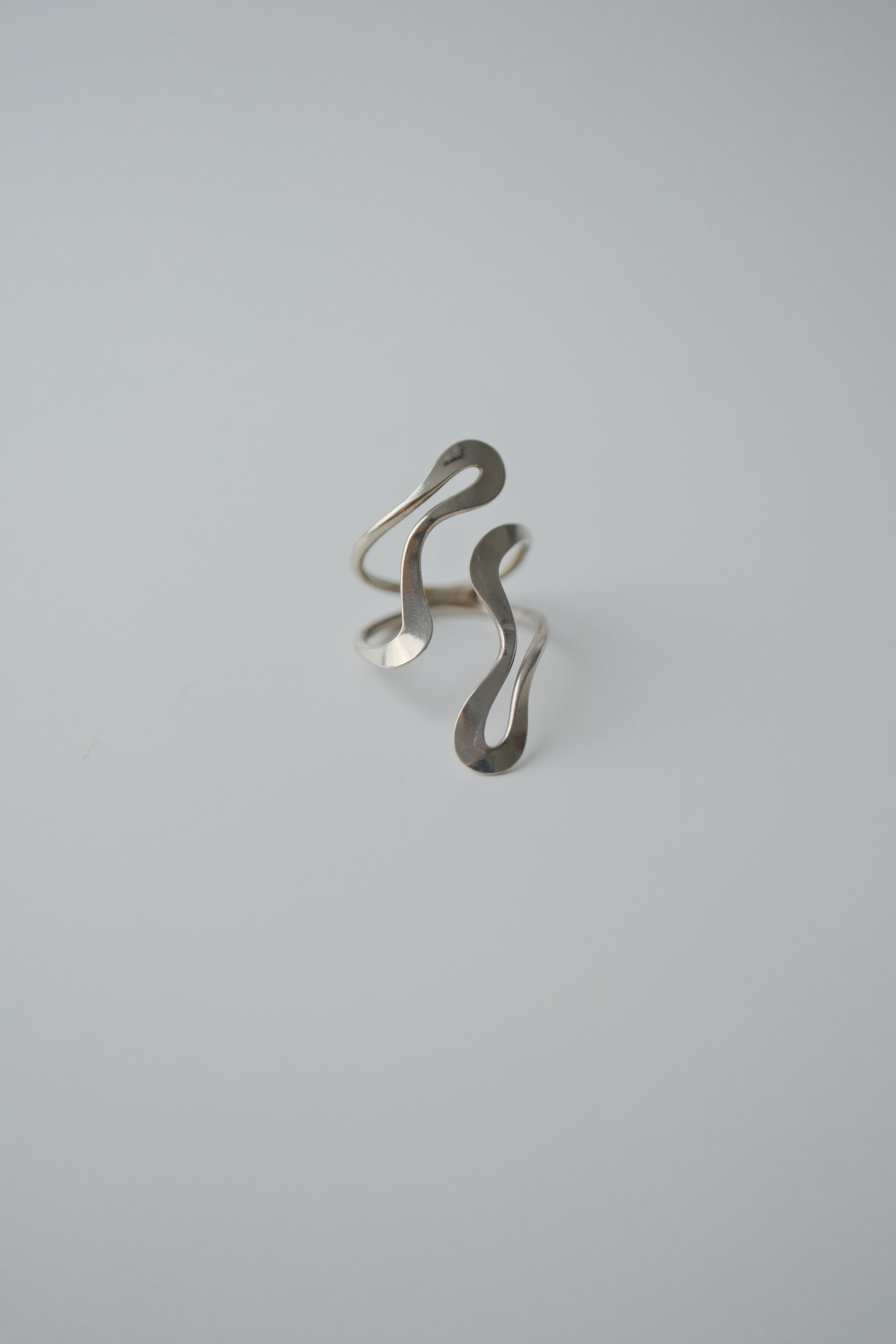 Vintage Sterling Silver Abstract Ring