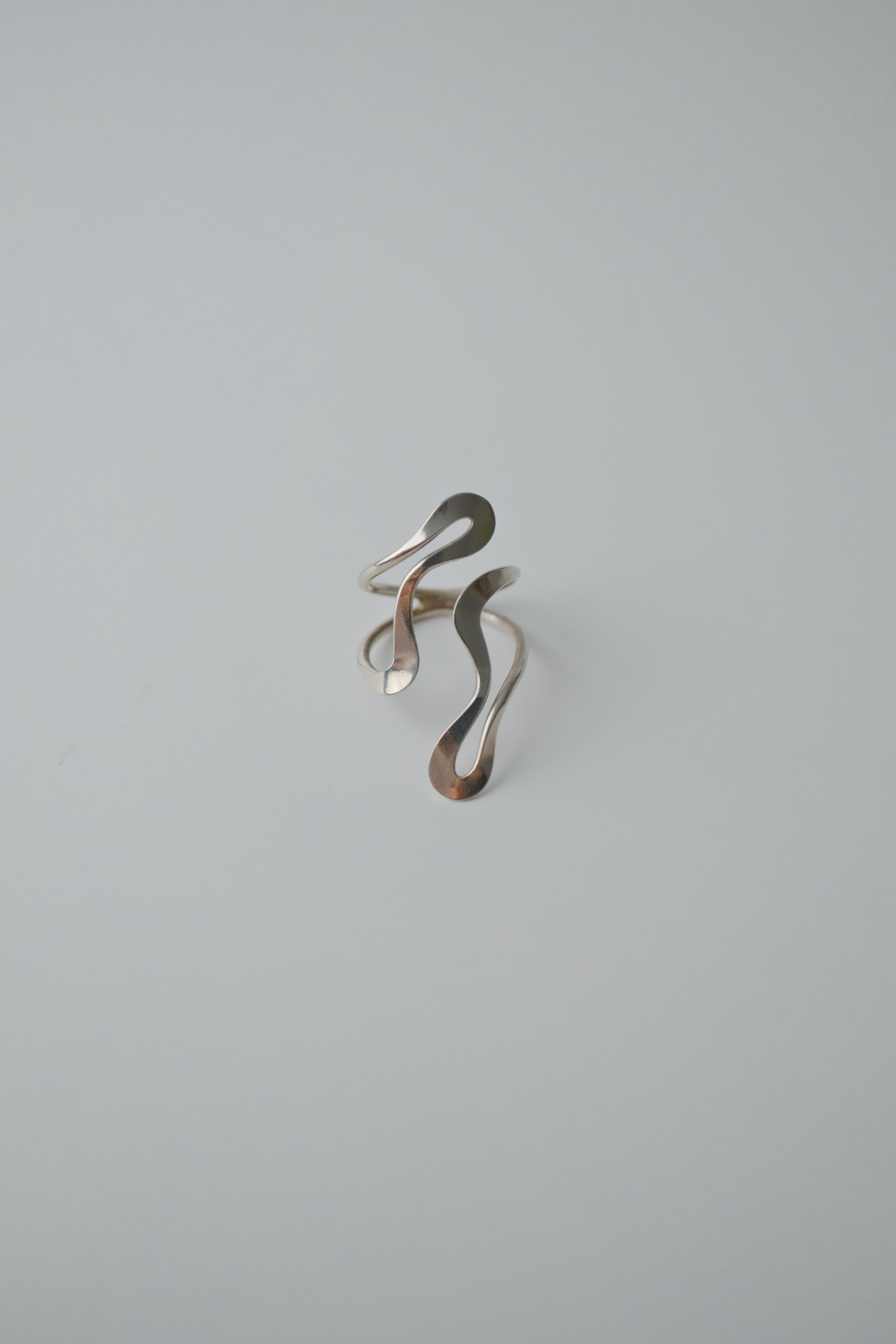 Vintage Sterling Silver Abstract Ring