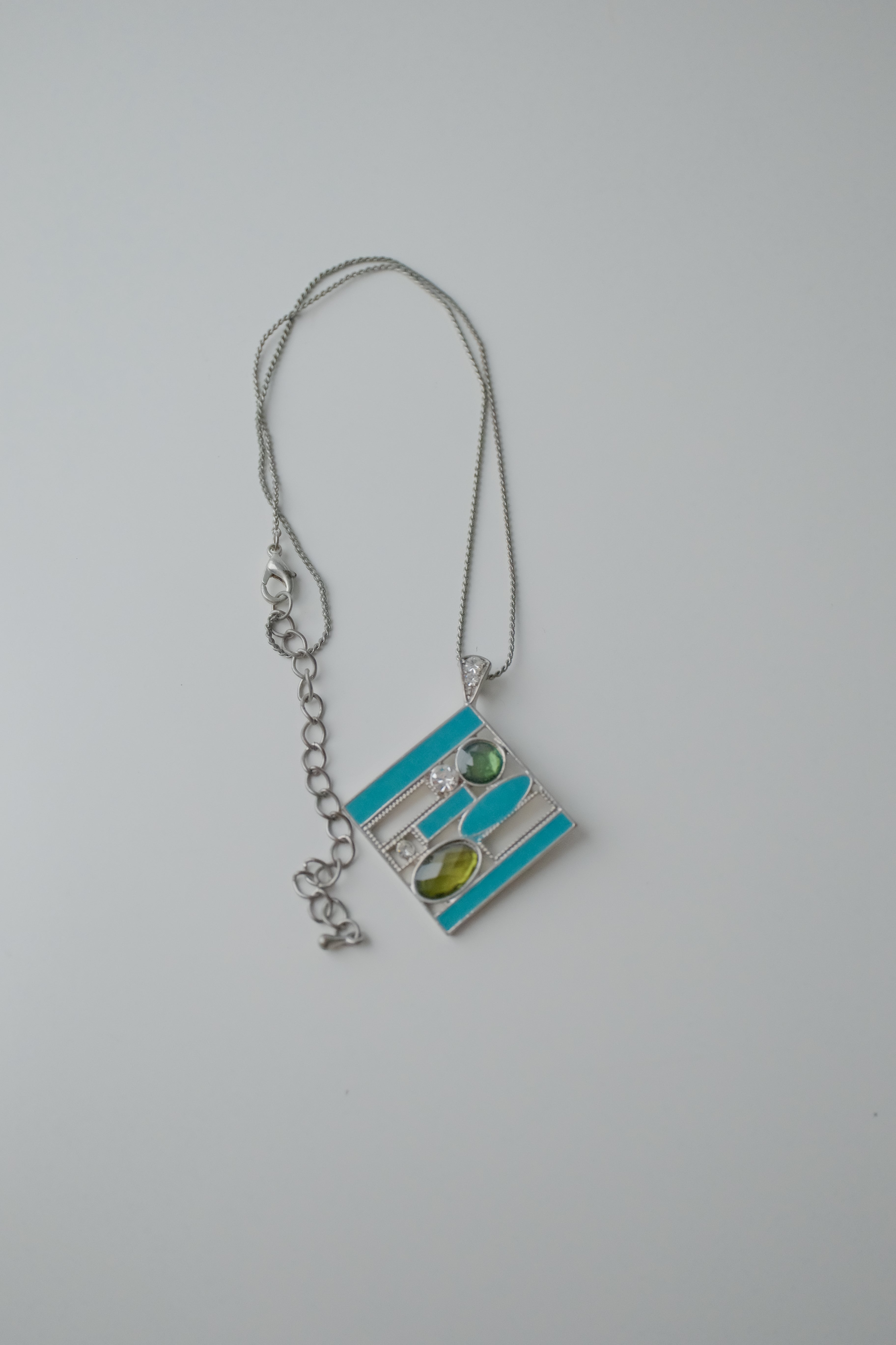 Vintage Abstract Enamel Necklace