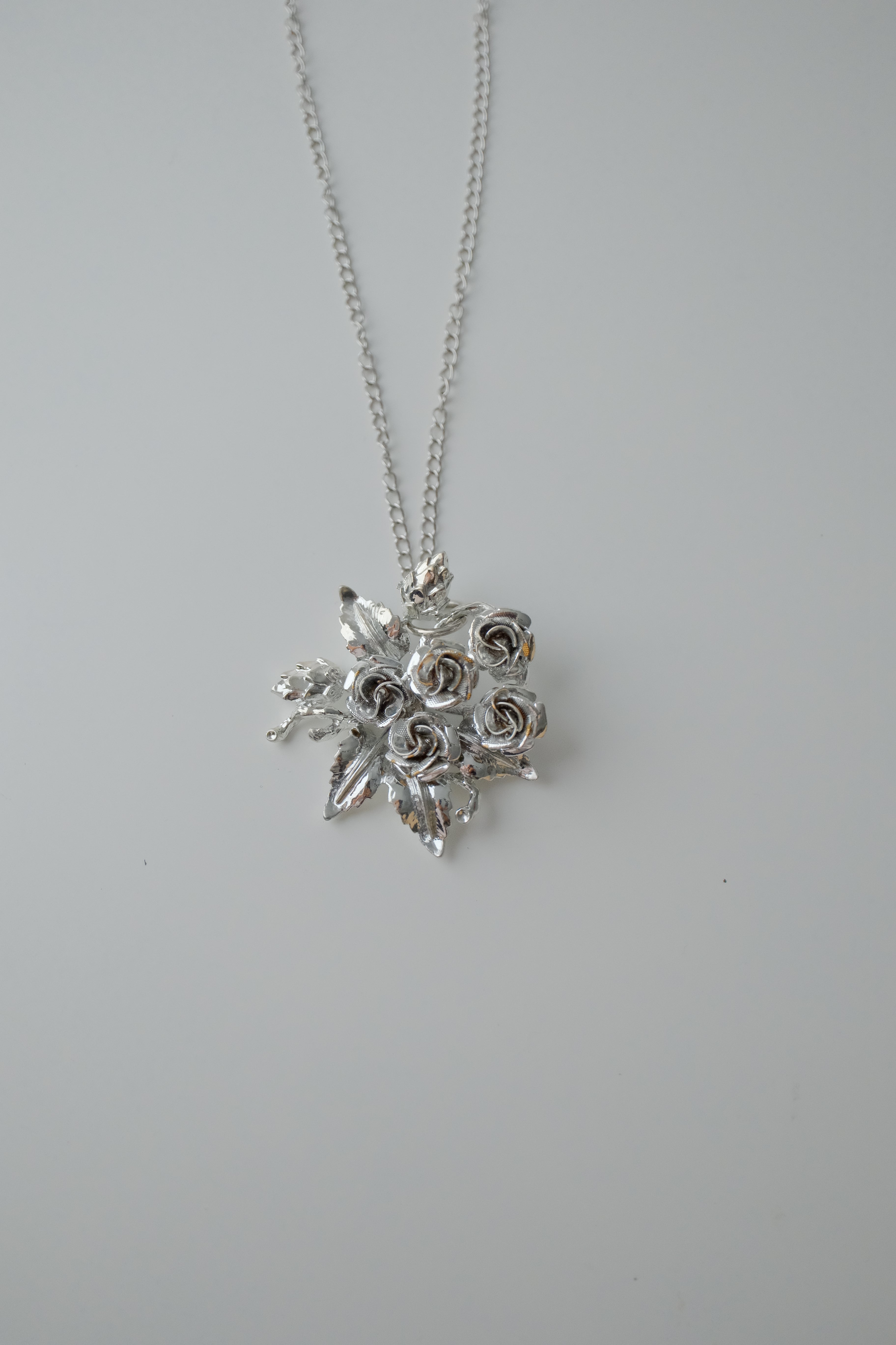 Vintage Flower Bouquet Necklace