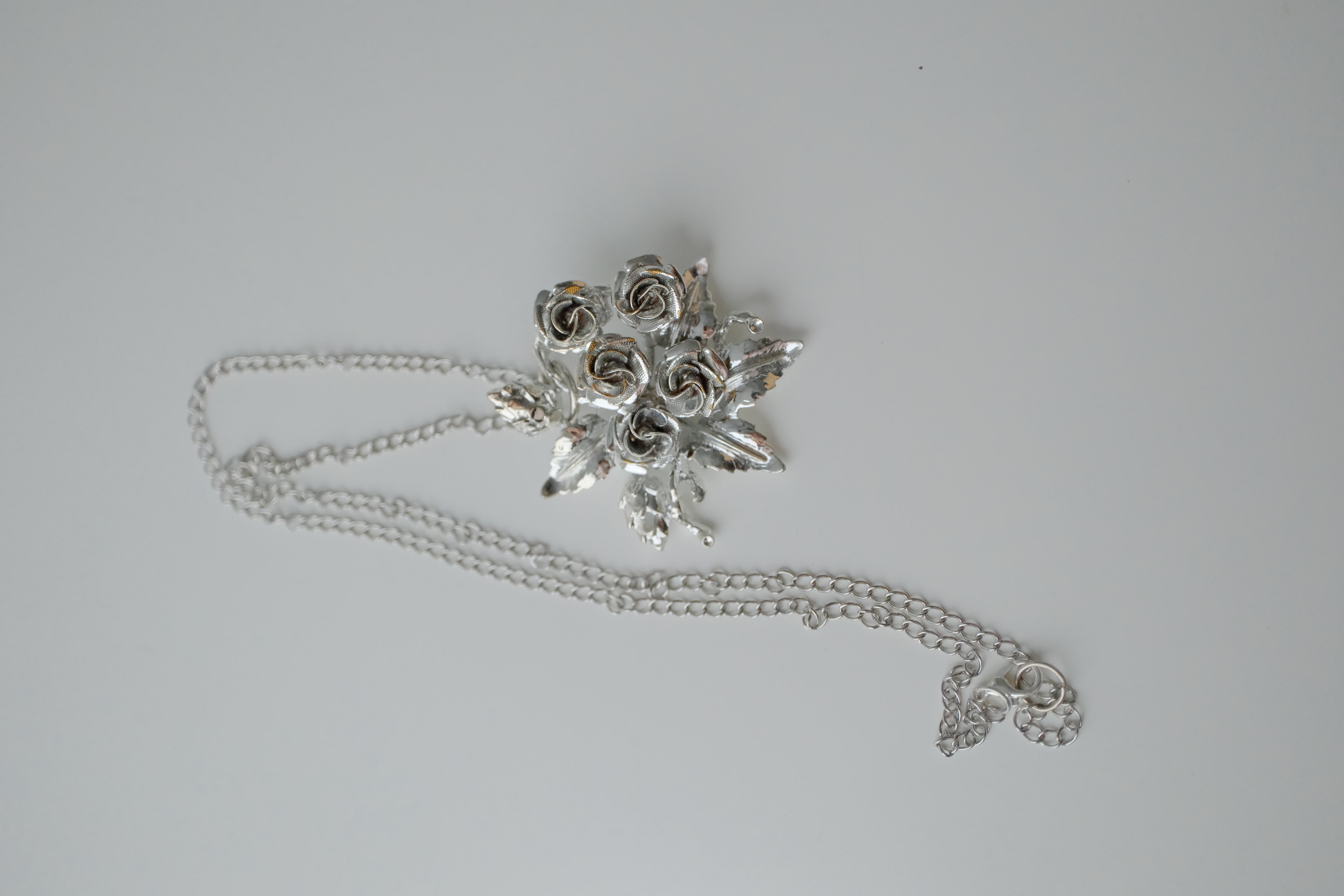 Vintage Flower Bouquet Necklace