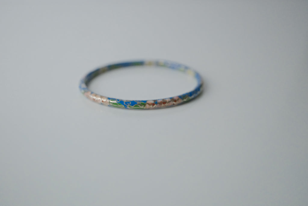 Vintage Cloissone Floral Bangle