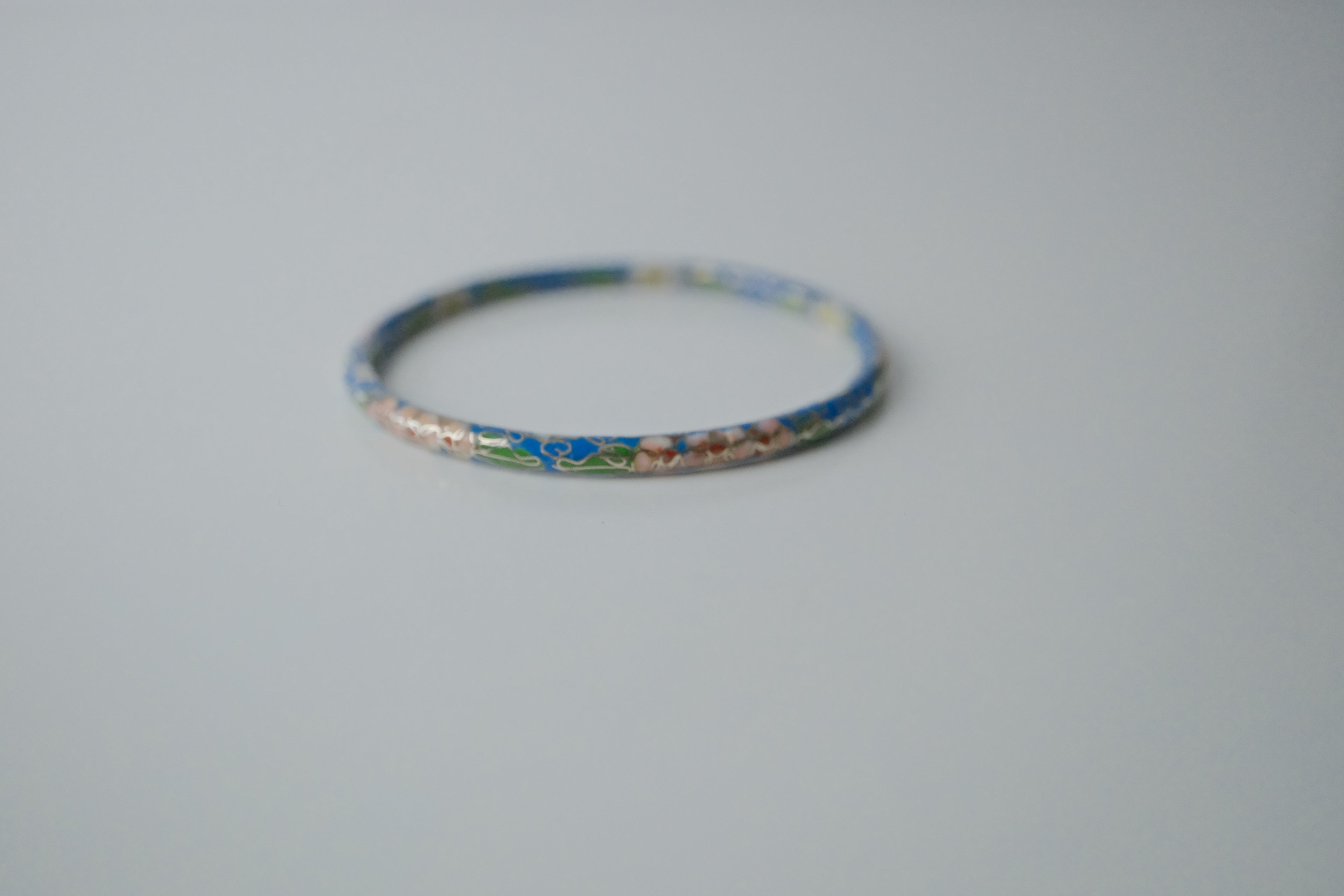 Vintage Cloissone Floral Bangle