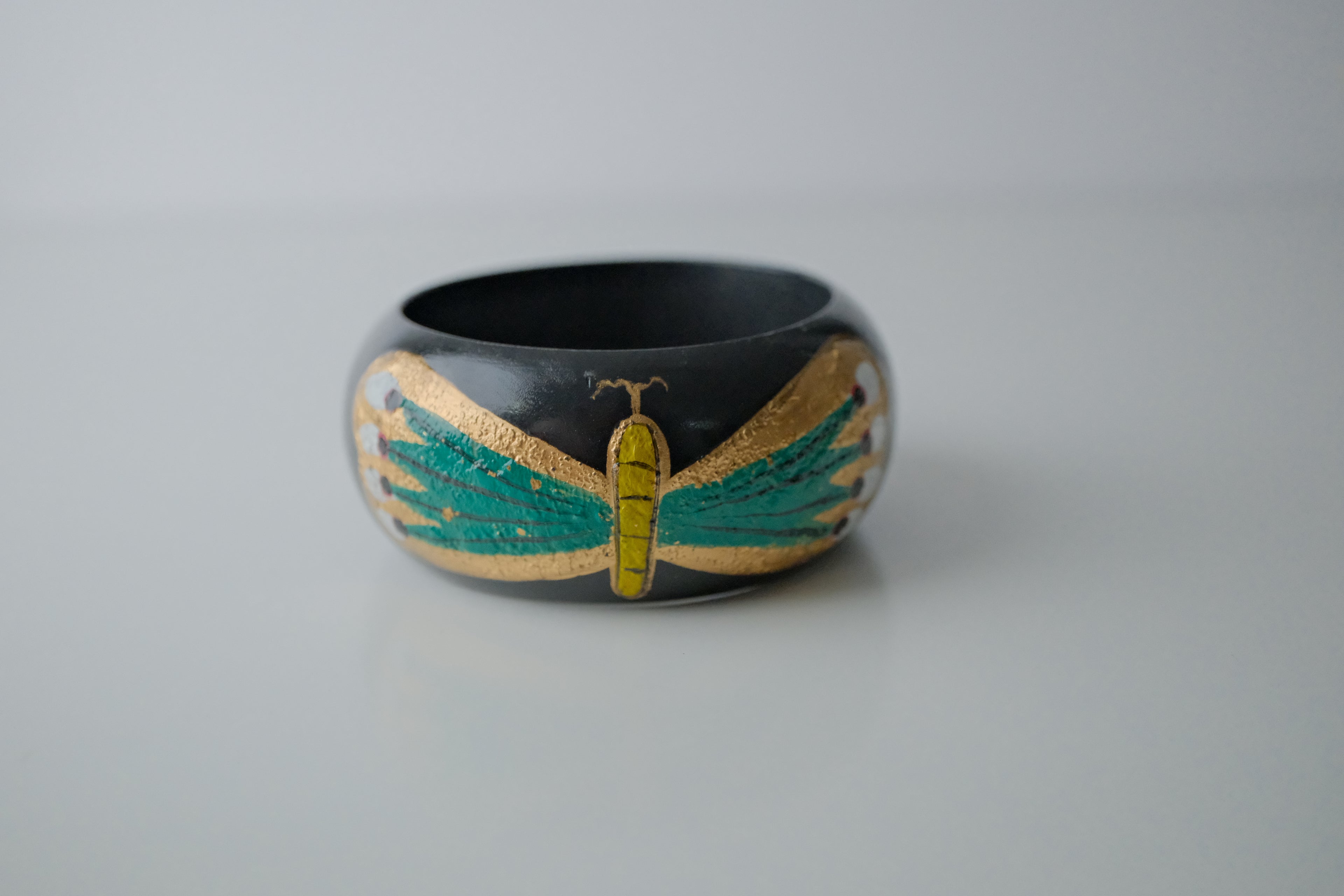 Vintage Handpainted Dragonfly Bracelet