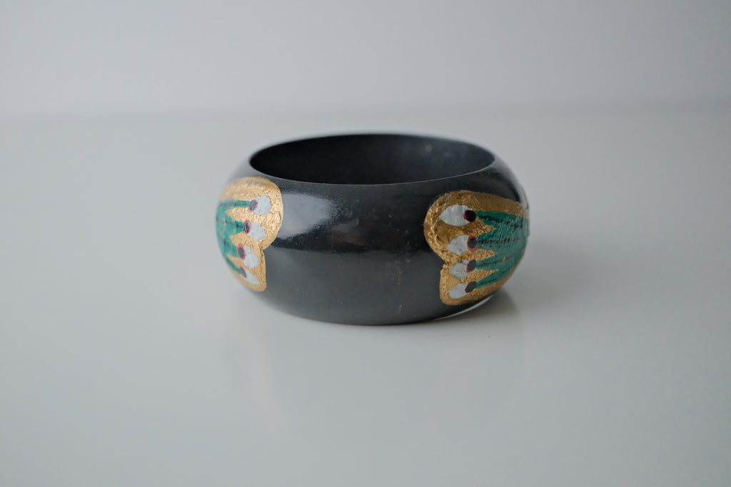 Vintage Handpainted Dragonfly Bracelet
