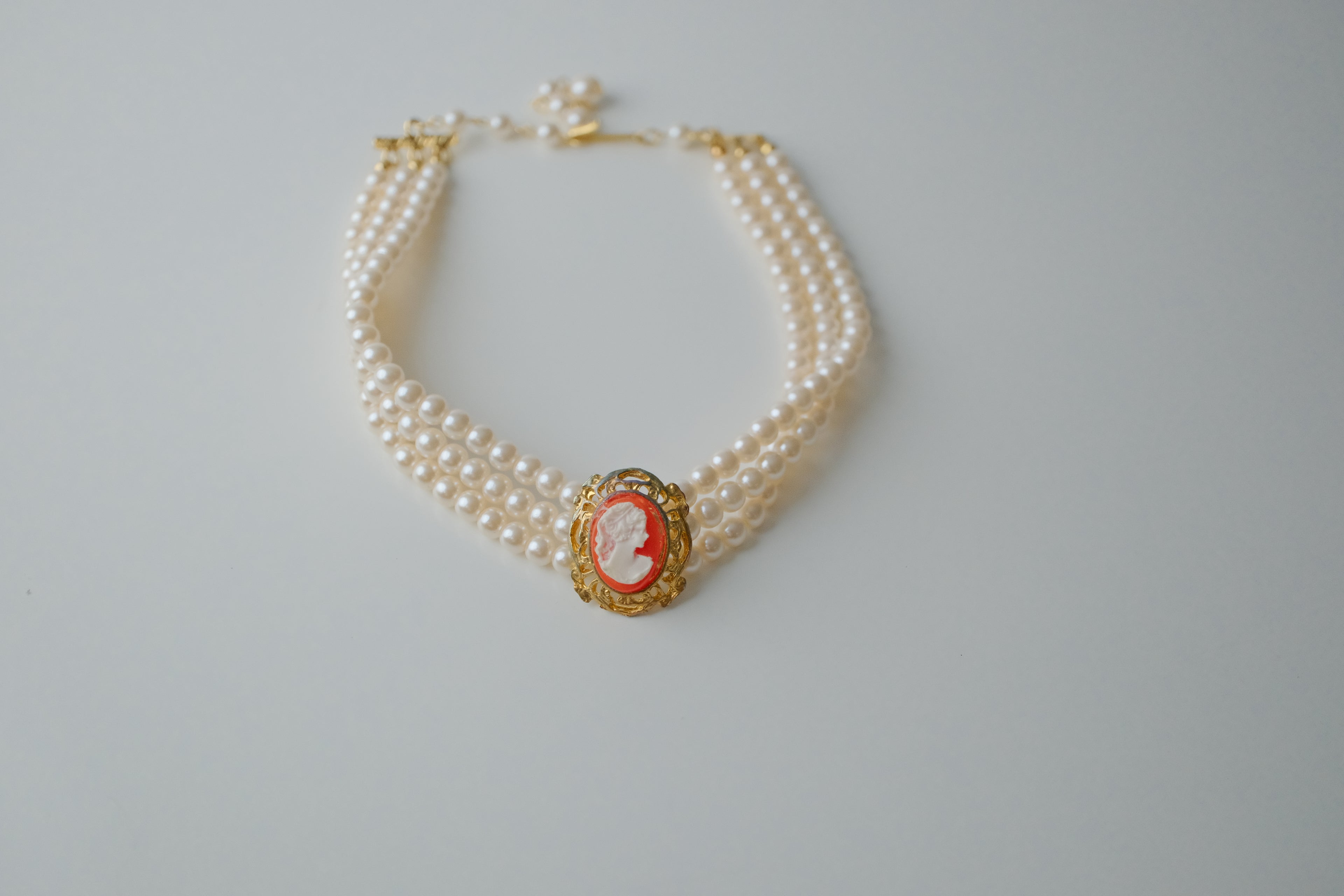 Vintage Cameo Choker Necklace