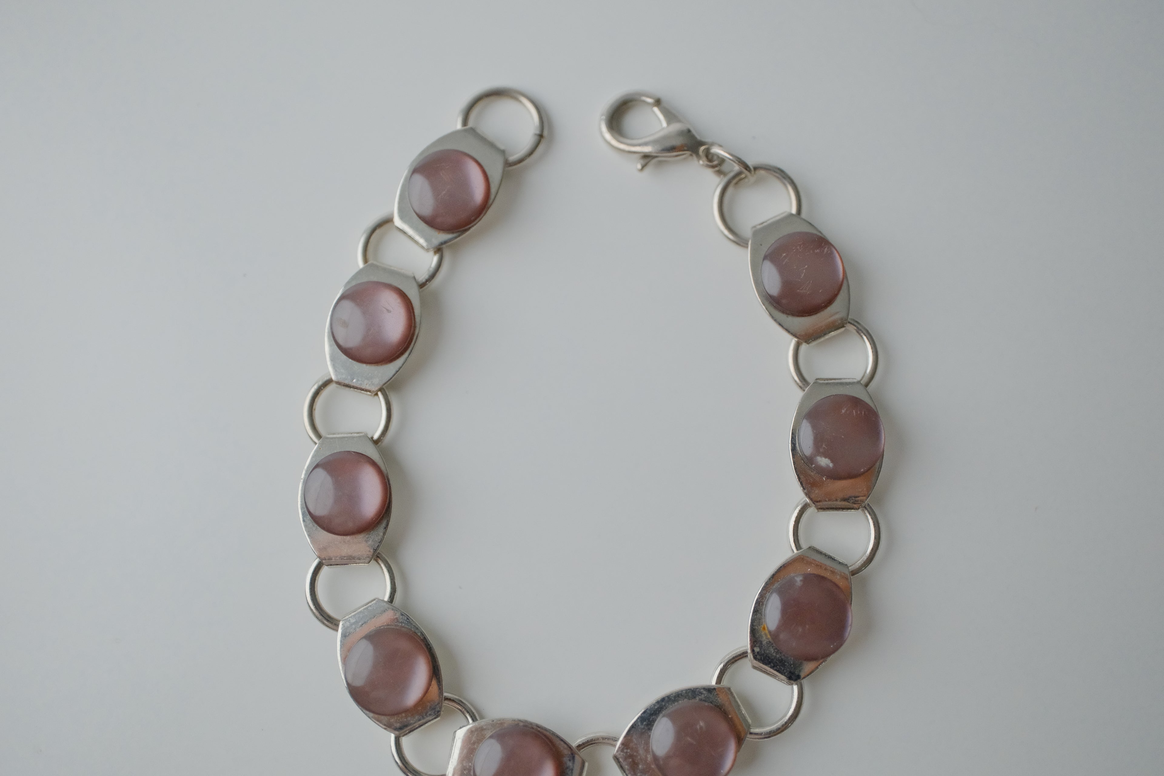 Vintage Pink Gemstone Bracelet